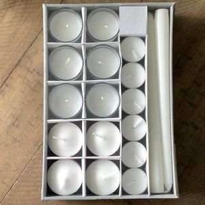 ASHLAND Basic Elements 40 PC Unscented Candle Set NIP